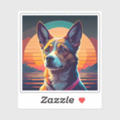 愛想の良い犬漫画 シール (シート)