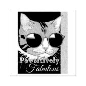 愛想の良い猫 ラバースタンプ (インプリント)