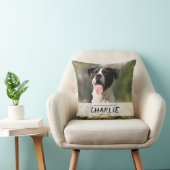 愛想の記憶の中でペットパーソナライズされた名写真 クッション (椅子)