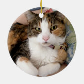 愛想の記憶の中のペットのメモリアルカスタム写真 セラミックオーナメント (裏面)