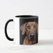 愛想パーソナライズされた深い思い出の中のペット記念写真3 マグカップ (左)