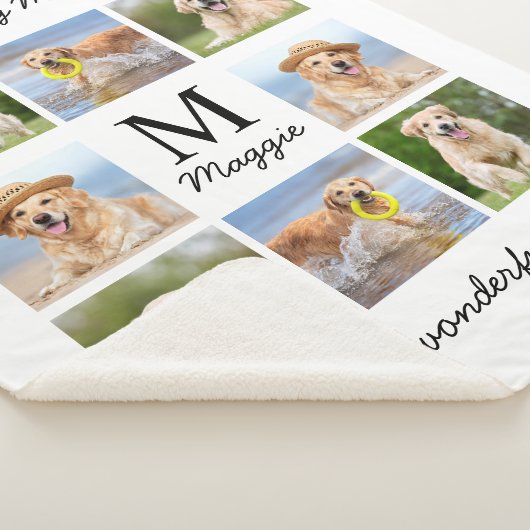 愛想パーソナライズされた深い思い出の中のペット記念写真8 シェルパブランケット (3/4)
