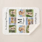 愛想パーソナライズされた深い思い出の中のペット記念写真8 シェルパブランケット (正面(横))