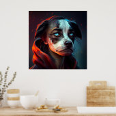 愛想フェムファナッツィ犬 ポスター (キッチン)