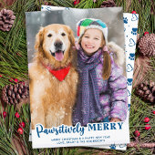 愛想メリー的にパーソナライズされたペットの写真犬の恋人 シーズンカード