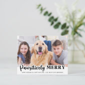 愛想メリー的にモダンカスタマイズペットの犬の写真 ポストカード (スタンド正面)