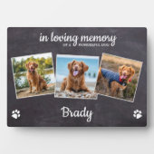 愛想素朴深い思い出の中のペット記念写真3 フォトプラーク (正面)