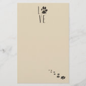 愛愛愛愛愛愛愛愛肉印刷ブラウングランジタイポグラフィ 便箋 (正面)