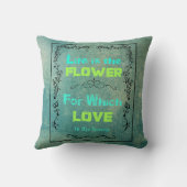 愛感動的と人生の引用文 クッション (裏面)