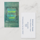 愛感動的と人生の引用文 名刺 (正面/裏面)
