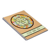 愛感動的フローラかわいらしパーソナライズされた ノートブック (右側)