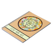 愛感動的フローラかわいらしパーソナライズされた ノートブック (左側)