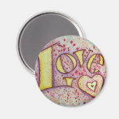 愛感動的語アートマグ絵画ネット マグネット (正面/裏面)