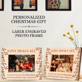 愛感動的、信仰、平和と希望との引用文 レーザー彫刻フレーム