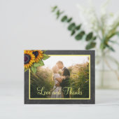 愛感謝していとひま結婚の感謝してい君 ポストカード (スタンド正面)