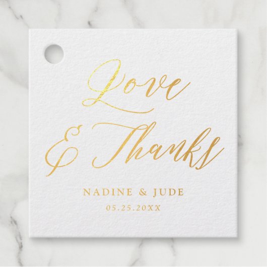 愛感謝していとカップル結婚ズ フェイバータグ (正面)