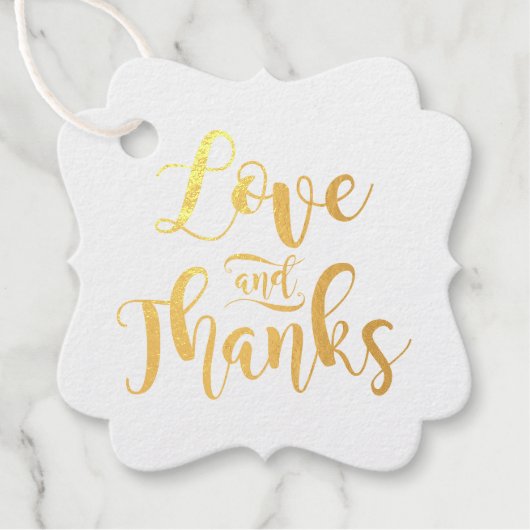 愛感謝していとモダンの結婚写真 フェイバータグ (正面)