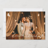 愛感謝していとモダンパーソナライズされたの写真 サンキューカード (正面)