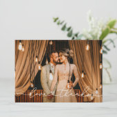 愛感謝していとモダンパーソナライズされたの写真 サンキューカード (スタンド正面)