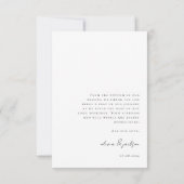 愛感謝していとモダン4枚の写真結婚に感謝 サンキューカード (裏面)