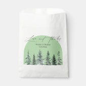 愛感謝していと冬の松の結婚木 フェイバーバッグ (正面)