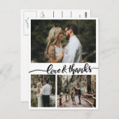 愛感謝していと手動のカップル結婚の写真 ポストカード (正面/裏面)