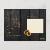 愛感謝していと素朴なひま結婚わ感謝していら ポストカード (裏面)