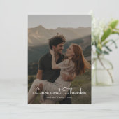 愛感謝していと結婚のカップルサンキューカード シーズンカード (スタンド正面)