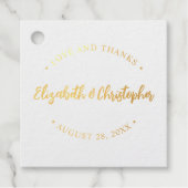 愛感謝していと結婚の感謝カスタム フェイバータグ (正面)