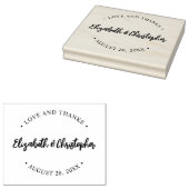 愛感謝していと結婚の感謝カスタム ラバースタンプ (押印)