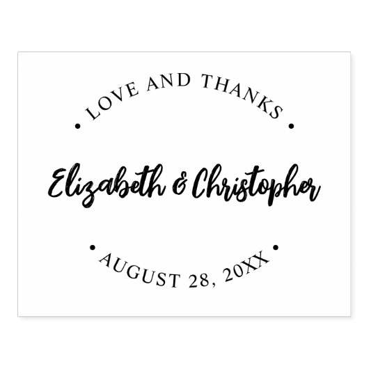 愛感謝していと結婚の感謝カスタム ラバースタンプ (インプリント)