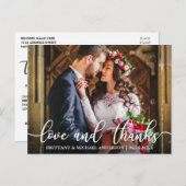 愛感謝していと結婚感謝の写真 ポストカード (正面/裏面)