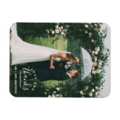 愛感謝していと結婚感謝の写真 マグネット (横)