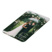 愛感謝していと結婚感謝の写真 マグネット (左側)