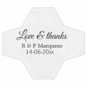 愛感謝していと追加カップル名結婚の追加の日付yea サッカーボール (フラット)