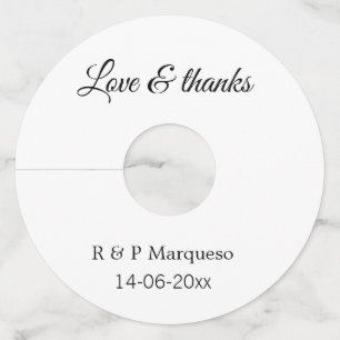 愛感謝していと追加カップル名結婚の追加の日付yea ワイングラスタグ