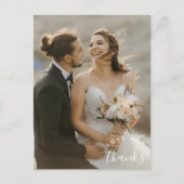 愛感謝していシンプルの写真結婚の感謝 ポストカード (正面)
