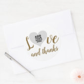 愛感謝してい感謝していの写真結婚 ラウンドシール (封筒)