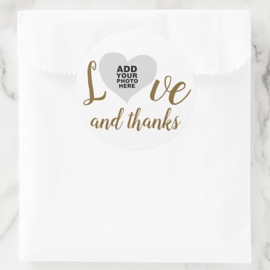 愛感謝してい感謝していの写真結婚 ラウンドシール (バッグ)