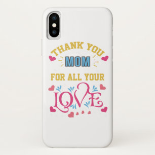愛感謝してい母さんハート iPhone X ケース