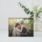 愛感謝してい結婚の写真感謝してい ポストカード (スタンド正面)