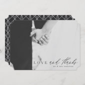 愛感謝してい結婚サンキューカード サンキューカード (正面/裏面)