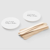 愛感謝してい連名のシンプル結婚ミニマル ハンドファン (組立なし)