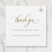 愛感謝してい金エレガント書道 フェイバータグ (裏面)