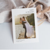 愛感謝してい& |写真サンキューカード サンキューカード