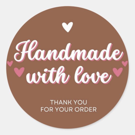 愛手作りオーダーサークル ラウンドシール (正面)