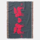 愛投球毛布の二重グリフィン スローブランケット (正面縦)