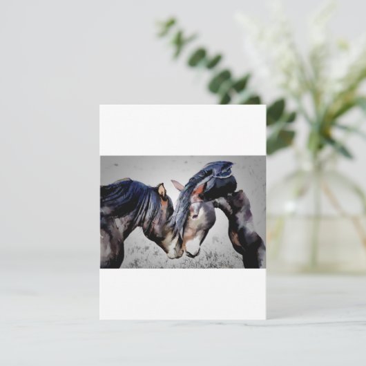 愛招待の2頭の馬、 招待状 (スタンド正面)