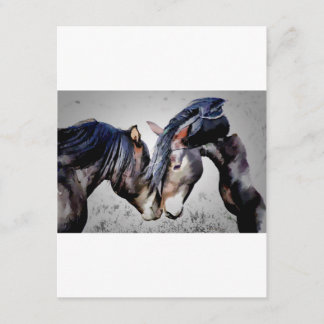 愛招待の2頭の馬、 招待状