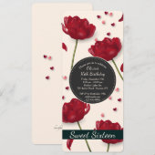 愛招待状の花 招待状 (正面/裏面)